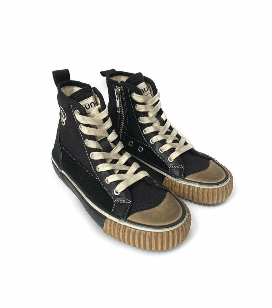 Girls * | Best Sellers Mix Leather High Tops