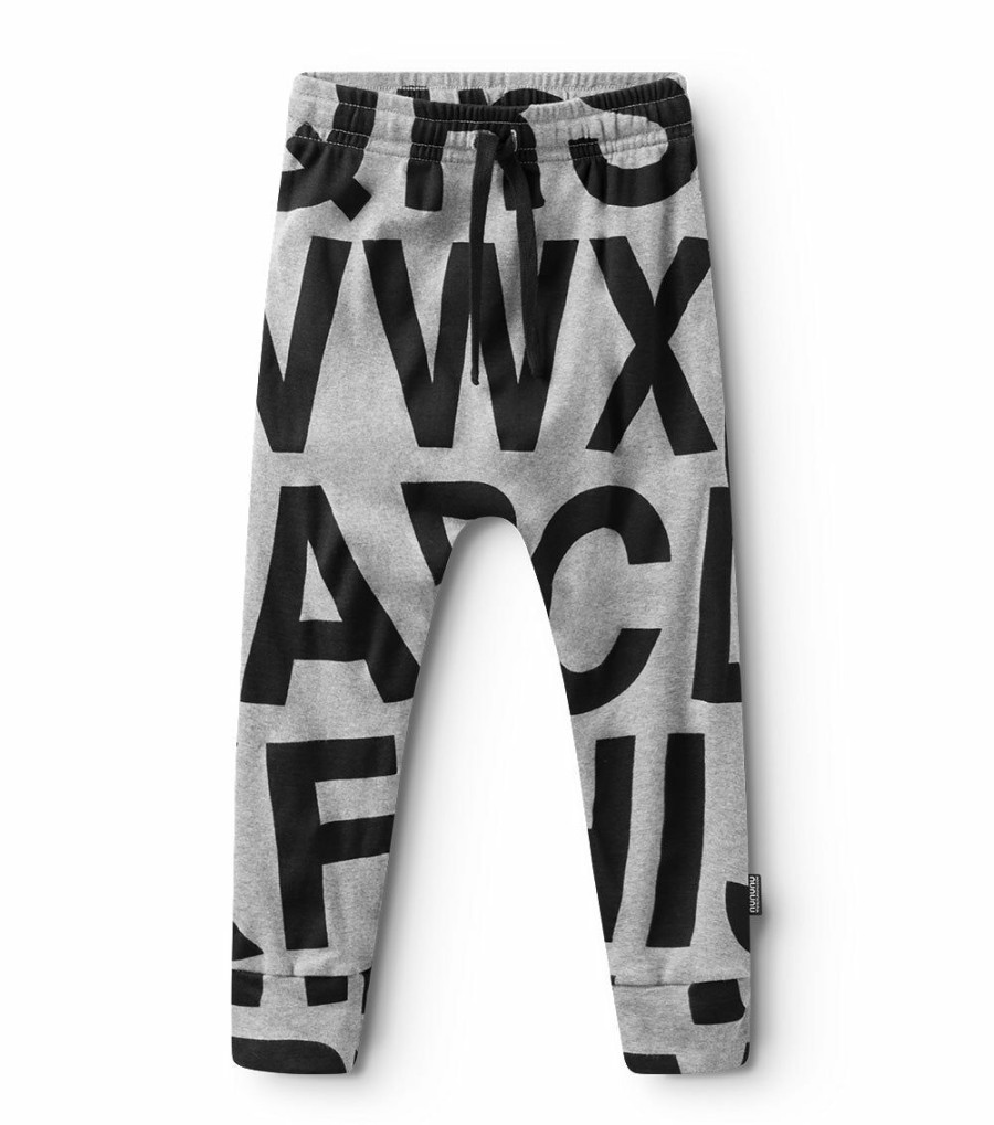 Girls * | Online Store Alphabet Light Baggy Pants