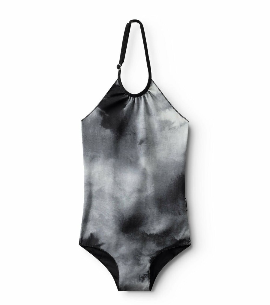 Girls * | Shoping Tie Dye Collar Swimsuit