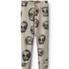 Girls * | Discount Store Faded Skulls Leggings