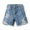 Girls * | Fashionable Deco Denim Shorts