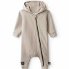 Babies * | Top Sellers Hooded Zip Coveralls