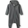 Babies * | Cheaper Hooded Zip Coveralls