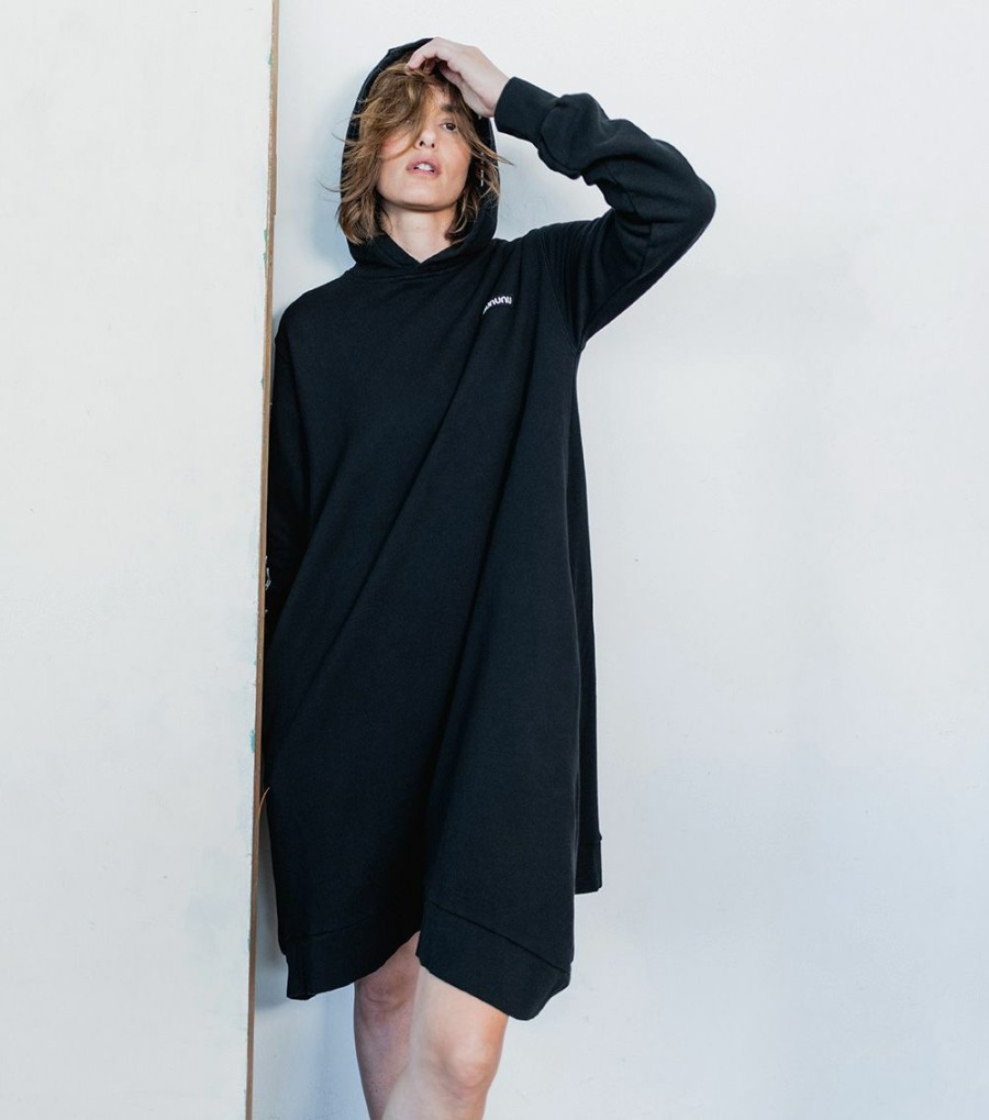 Women * | Clearance Women'S Hooded Sweat Dress