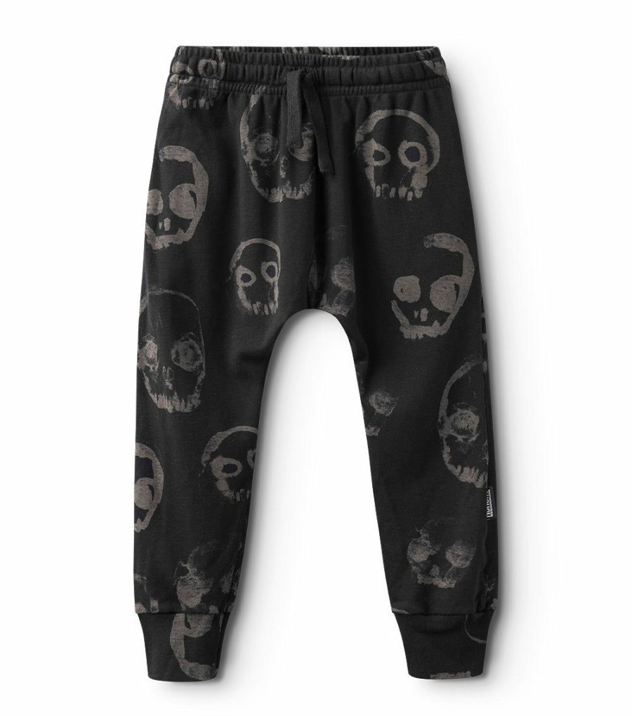 Girls * | Shoping Light Faded Skulls Baggy Pants