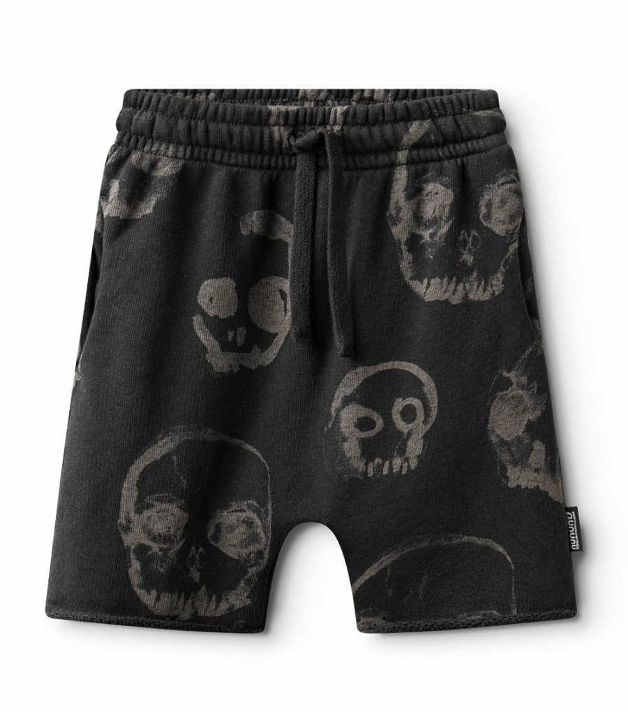 Girls * | Shop New Faded Skulls Rounded Sweatshorts