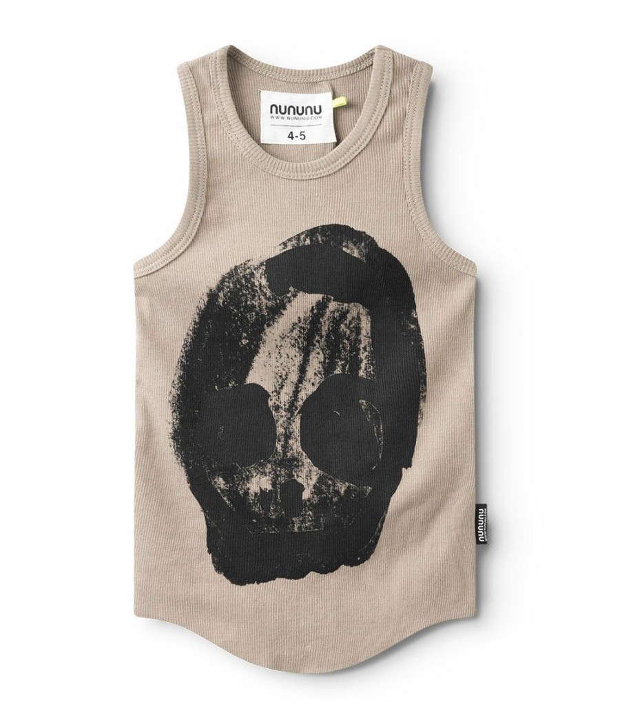 Girls * | Shoping Faded Skull Tank Top