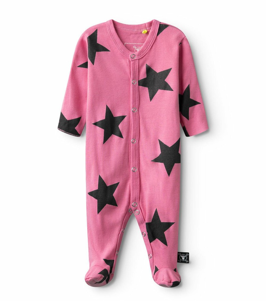 Babies * | Best Quality Star Footed Overall