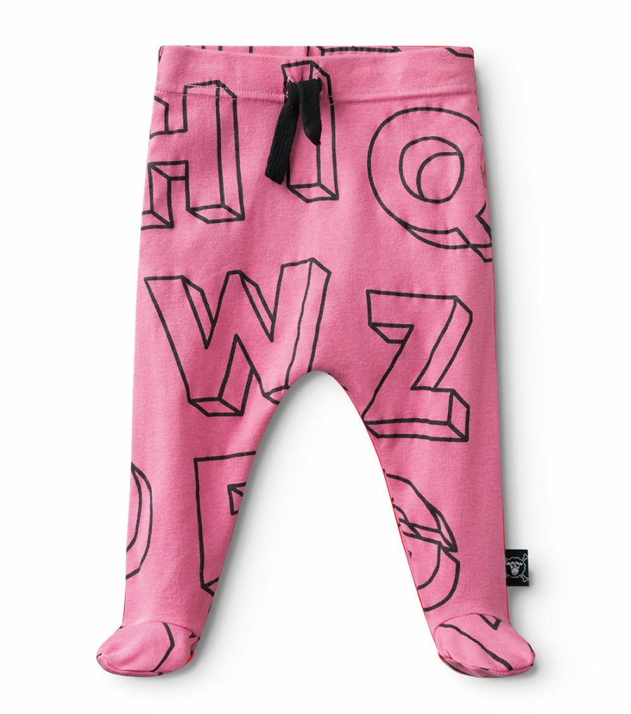 Babies * | Best Quality A-Z Footed Baggy Pants