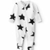 Babies * | Best Sellers Faded Star Footed Overall