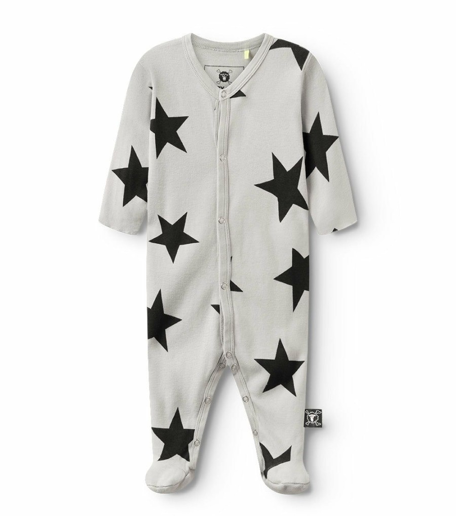 Babies * | Top Selling Star Footed Overall