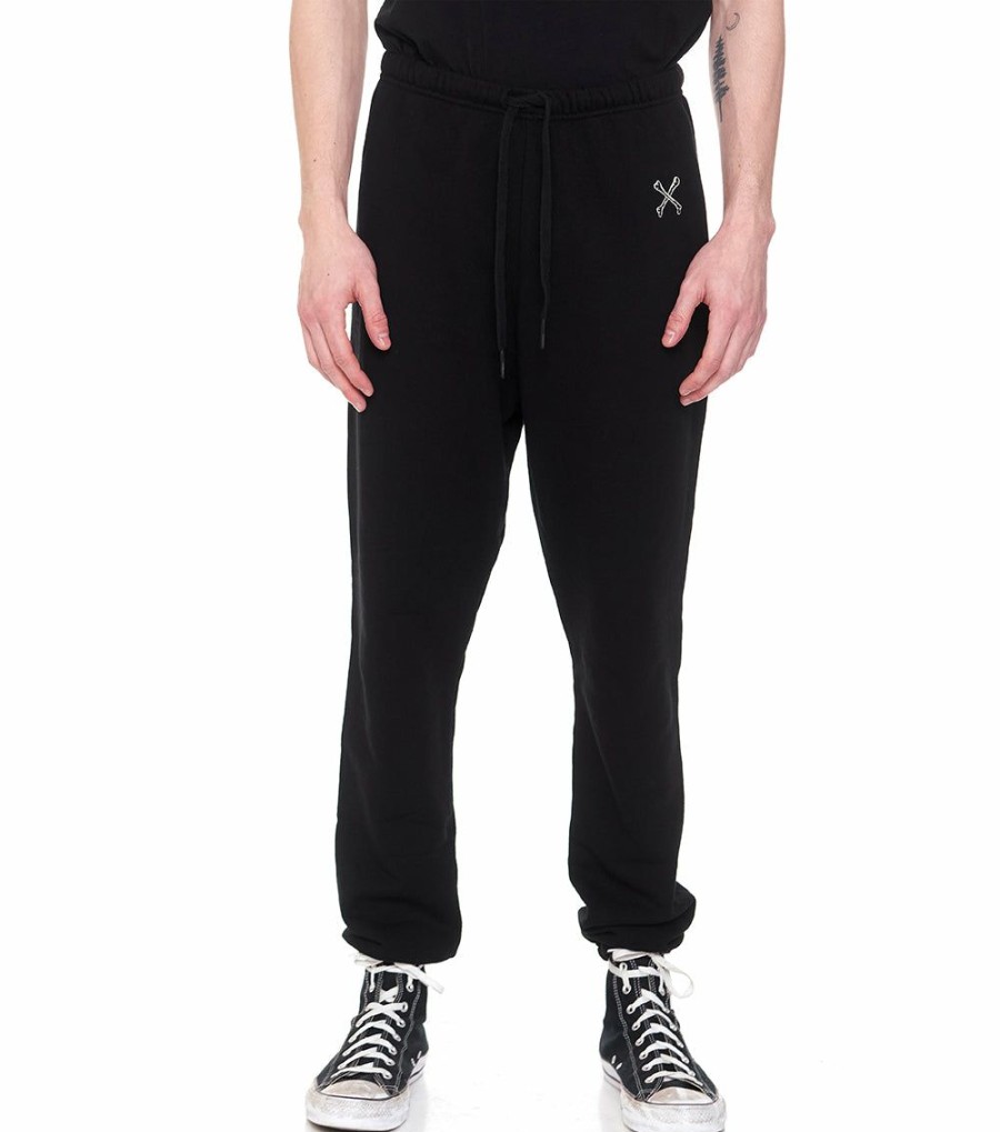 Men * | Premium Men'S Cross Bone Sweatpants