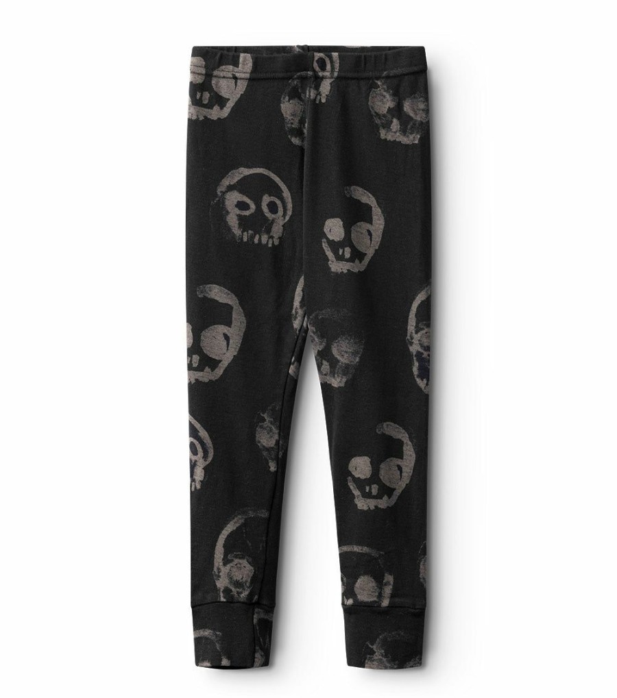 Girls * | Clearance Faded Skulls Leggings